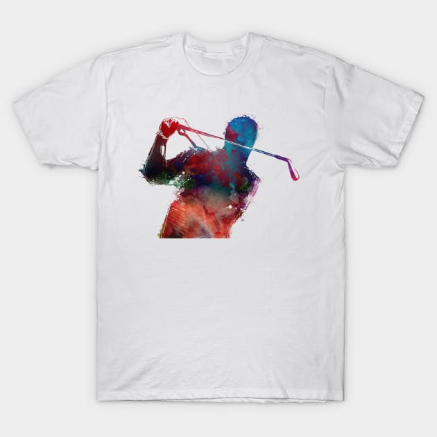 golf player sport art #golf #sport T-Shirt by JBJart